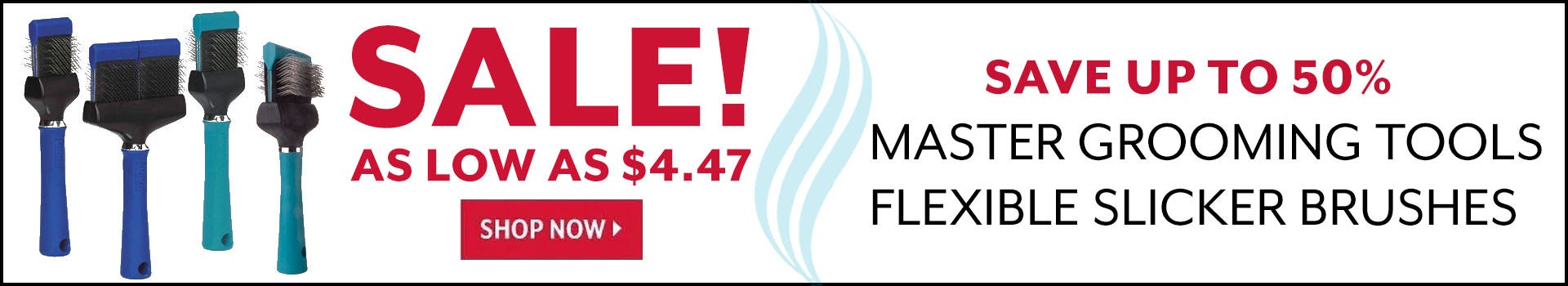 Master Grooming Tools Flexible Slicker Brushes on Sale!