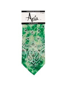 Aria Tie-dye Bandana Green