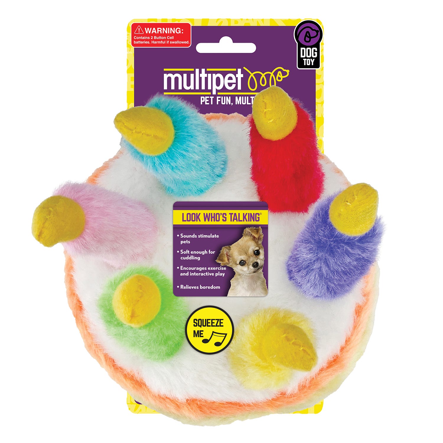 Birthday cake 2025 plush dog toy