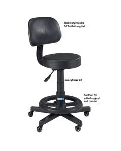 Master Equipment Grooming Stool Deluxe w/Back Rest