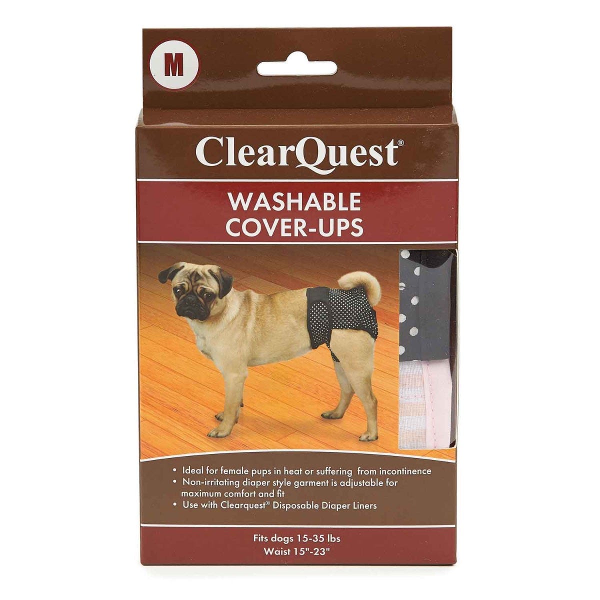 ClearQuest Washable Cover Up M 2Pk Black Pink