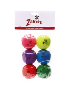 Zanies Tennis Balls 2.5In 6Pk Asst