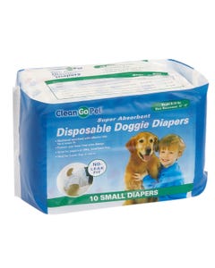 Clean Go Pet Disposable Doggy Diapers S
