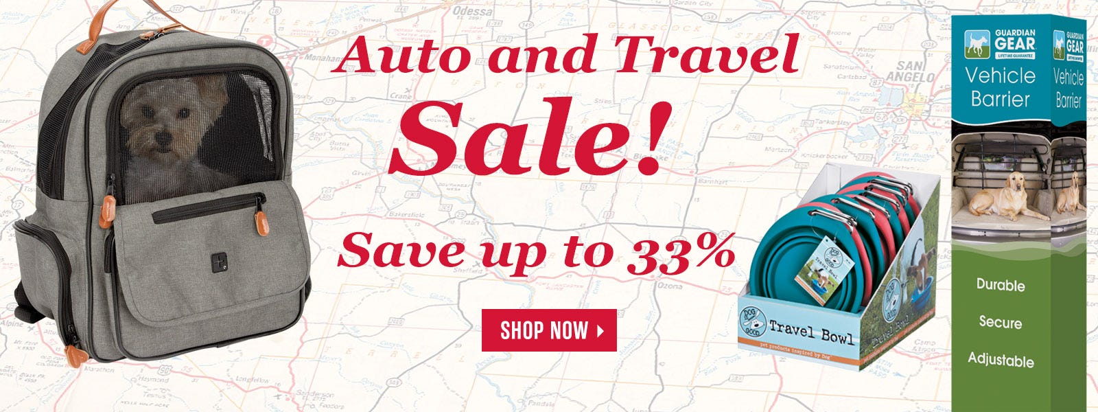 Auto & Travel Pet Products on Sale!